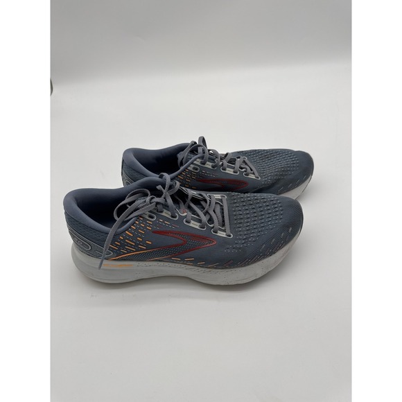 Brooks Glycerin 20 Running Shoes Mens 10.5 D Gray Orange Sneakers 1103821D034‎